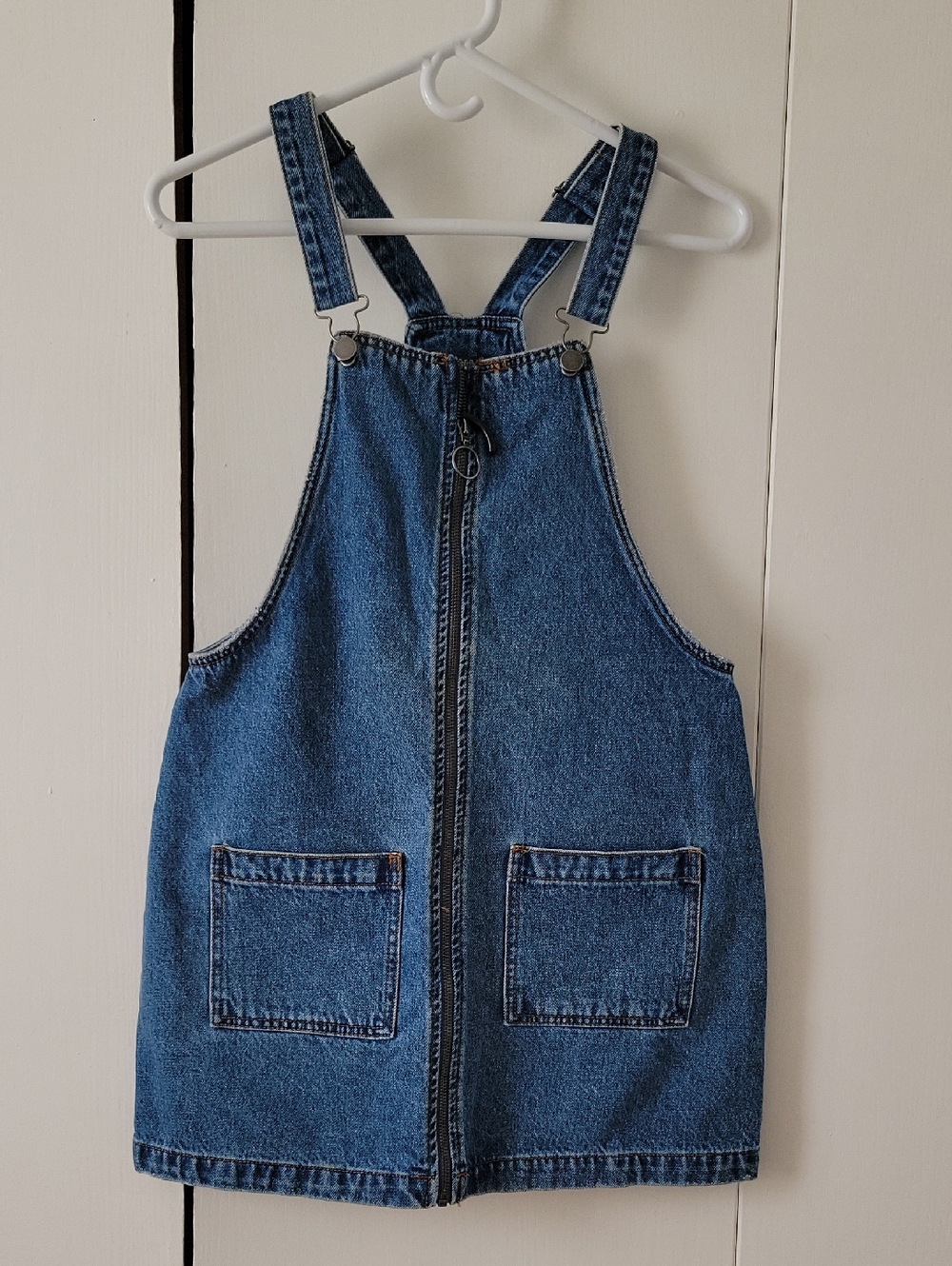 wild fable Blue Denim Pinafore Mini Dress